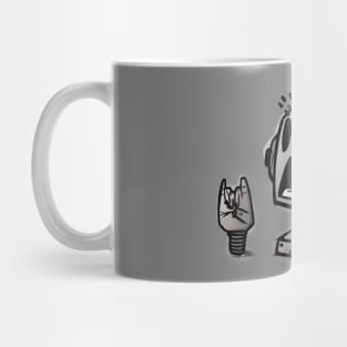 angry robot Mug